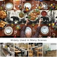thumbnail image 6 of Table Runner Retro Bear Forest Table Decoration for Kitchen Dinning Oil Painting Beige Table Decoration for Indoor Outdoor Party Wedding Decor 13x90inch, 6 of 7