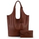 thumbnail image 1 of Juego de bolsos Montana West Hobo de piel vegana con borla, 2 piezas, 1 of 6