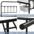 thumbnail image 4 of Topeakmart Metal Bed Frame with High Headboard and Footboard, Black, Twin XL, 4 of 7