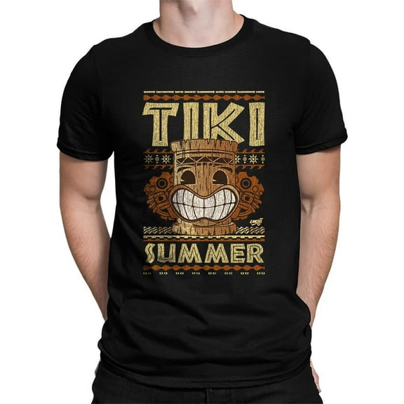 Tiki-Summer Hawaiian Tropical Vibes Men's T-shirt