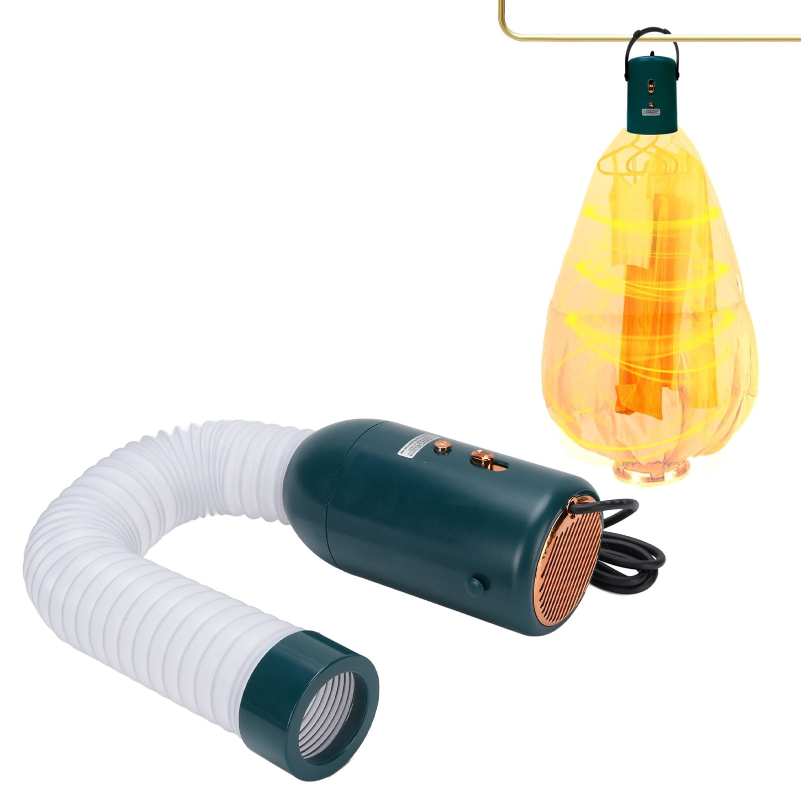 Mini Clothes Dryer, Portable Clothes Dryer with Telescopic Tube, Dryer Heater Ultraviolets Lamp, Deodorizing Function, Compact Travel Dryer for RV, Van, Apartments