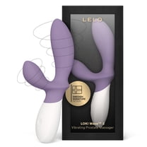 LELO LOKI Wave 2 Vibrating Prostate Massager for Men Waterproof 12 Settings, Violet Dusk
