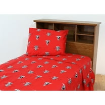 Texas Tech Red Raiders 100% Cotton Sheet Set Red King