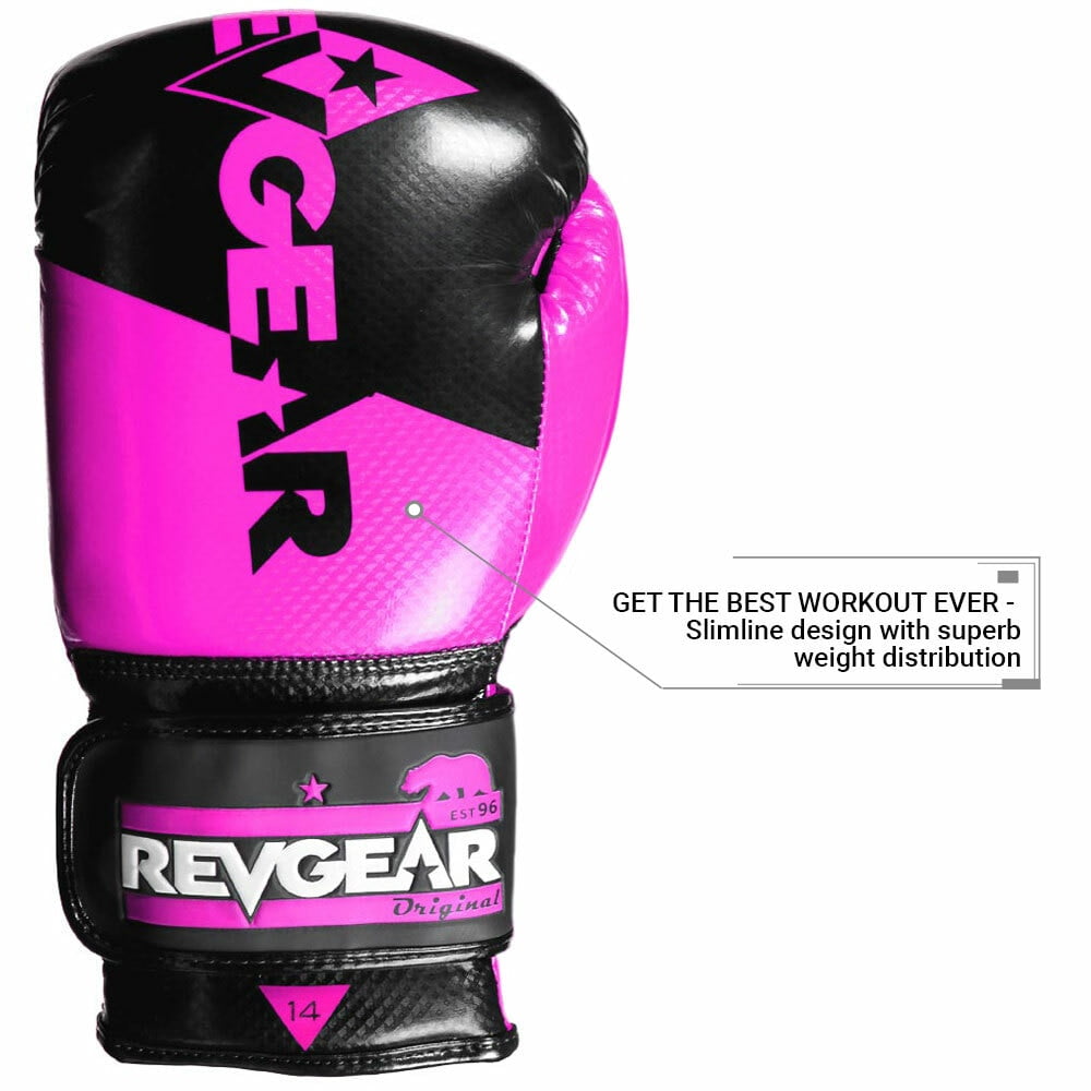 Pinnacle P4 Boxing Glove - Black/Pink
