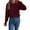 Z03 Red, variant on JUjie Halloween Sweater Plus Size Womens Striped Crew Neck Knit Pullover Sweaters Ruffled Long Sleeve Tops Z03 Khaki S