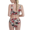 thumbnail image 5 of High Waisted Bikini Sets For Women, Funny Lip Skull Swimsuits Tummy Control, Two Pieces Bathing Suit, 5 of 8