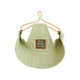 thumbnail image 2 of Dog Visor Sun Hat with Ear Holes, Adjustable Canvas Pet Fisherman Hat, Sun Protection Puppy Cap for Small Medium Dogs Beach Camping Daily Use, 2 of 8