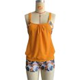thumbnail image 4 of NIEWTR Tankini Swimsuits for Women Loose Fit Floral Printed Modest 2 Piece Bathing Suits(Orange,XL), 4 of 7