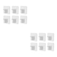 thumbnail image 4 of Monstrate Soportes de soporte para estantes Soportes de clavijas de armario autoadhesivas con soporte de carga Perchas adhesivas para gabinete Type3 NO3, 4 of 6