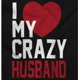thumbnail image 2 of Love My Crazy Husband Funny Couple Hoodie Sweatshirt Women Brisco Brands X, 2 of 6