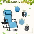 thumbnail image 3 of Devoko Set of 2 Outdoor Casual Adjustable Zero Gravity Chair with Pillow and Cup Holder, 3 of 7