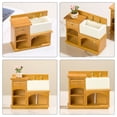 thumbnail image 3 of GOOHOCHY Mini casa, lavabo de baño en miniatura, lavabo de baño en miniatura, lavabo para lavarse las manos, accesorio para escena de baño, 3 of 8