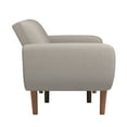 thumbnail image 5 of Weston Home Fosnavag Upholstered Convertible Futon Sofa Bed with USB, Light Grey Linen, 5 of 7