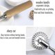 thumbnail image 4 of Pastry Wheel Cutter ,pastry And Pasta Cutter Wheel,for Ravioli, Pasta, Dumplings Lasagna, Pierogi - 6.7" Diameter, 4 of 5
