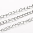 thumbnail image 3 of 20ms Tarnish Resistant 304 Stainless Steel Curb Chains Twisted Chains Unwelded for Jewelry Making Stainless Steel color 5x3.5x0.8mm, 3 of 3
