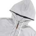 thumbnail image 6 of Mens Quarter Zip Pullover Hoodies Fleece Big And Tall Hooded Sweatshirt Fall Lightweight Comfy Streetwear With Pocket, 6 of 8