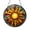 Acrylic 3.5 Inch, variant on Floral Mandala Stained Glass Style Suncatcher Window Hanging, Sunflower Inspired Sun Catcher Ornament, Colorful Mosaic Flower Window Decor, Boho Nature Decorative Window Art, Aesthetic Home Gift Idea