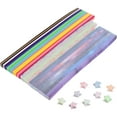 thumbnail image 1 of WHAMVOX 1290 Pcs Diy Star Strip Origami Star Paper Strips Assorted Color Easy to Fold Creative Projects, 1 of 7