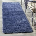 thumbnail image 3 of SAFAVIEH California Plush Solid Shag Runner Rug, Periwinkle, 2'3" x 5', 3 of 12
