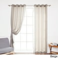 thumbnail image 1 of Aurora Home  Outdoor Oxford Grommet-top 84-inch Curtain Panel Pair, 1 of 7