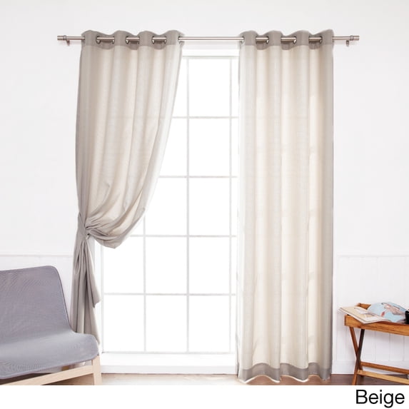 Aurora Home Outdoor Oxford Grommet-top 84-inch Curtain Panel Pair