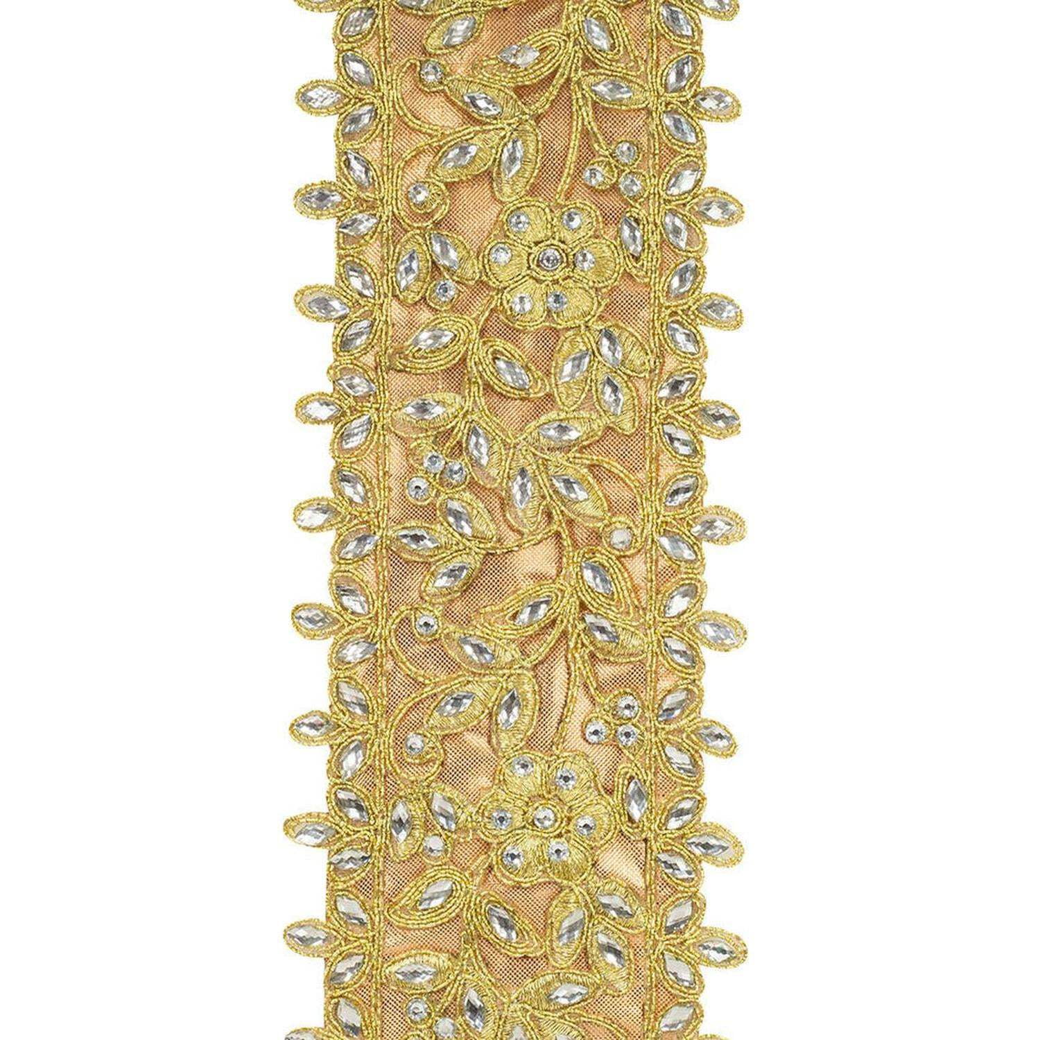 Reliant Ribbon - 94365W-035-40D, Ribbon, Gold, 2-1/2 Inch, 5 Yards