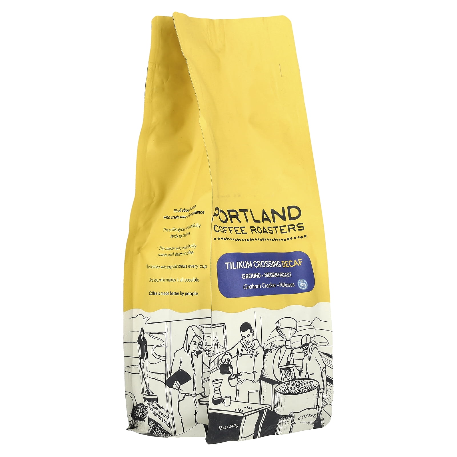 Portland Roasting 12 Oz Bag Swp Decaf Vienna Coffee Gr