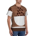 thumbnail image 2 of Bixox Men's Coffee Cafe Cup Printed Short Sleeve Skinny Athletic T-Shirt, 2 of 6
