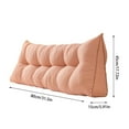 thumbnail image 3 of BKER Dorm Triangular Headboard Bolster Pillow White Headboard Twin Body Pillow Large Pillow Headboard Back Pillow For Sitting In Bed 80x45cm, 3 of 7