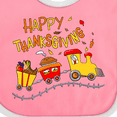 thumbnail image 4 of Inktastic Happy Thanksgiving Turkey Train with Food Boys or Girls Baby Bib, 4 of 4