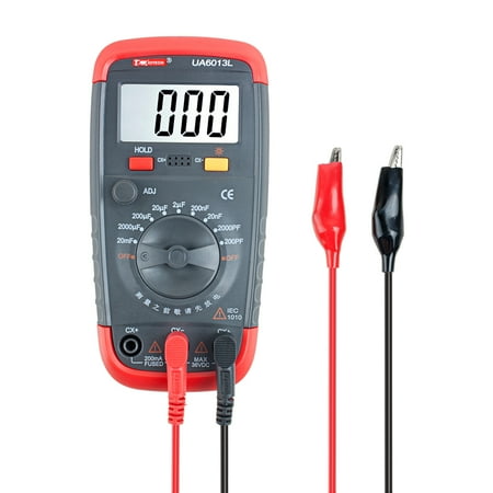Compact Size Pro Capacitance Meter Digital Tester 9 Range 0.1pF-20000uF