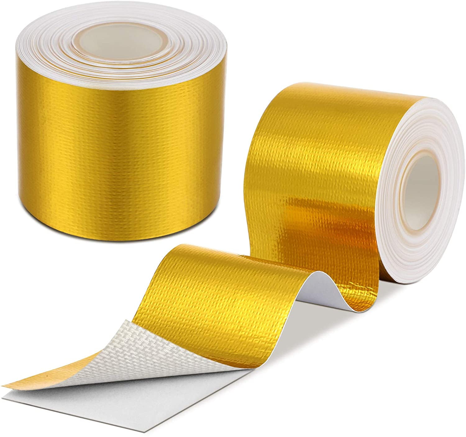 2 Inch x 32.8 ft Aluminum Foil Heat Shielding Tape Heat Reflective