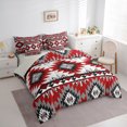 thumbnail image 3 of Manfei Tribal Aztec Twin Bedding Sets 7-Piece for Adult, Vintage Bohemian Style Bedding Comforter Set, Hippie Geometric Reversible Sheet Sets, Breathable Home Decor, 3 of 7