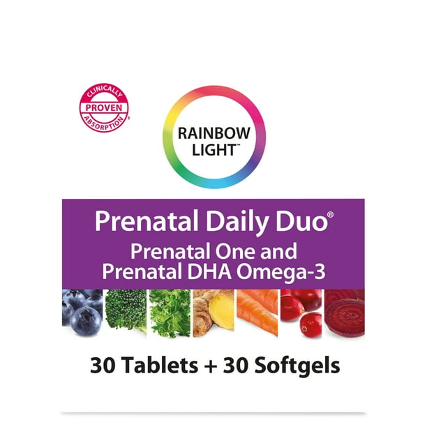 Rainbow Light Prenatal Daily Duo Prenatal One Multivitamin & Prenatal