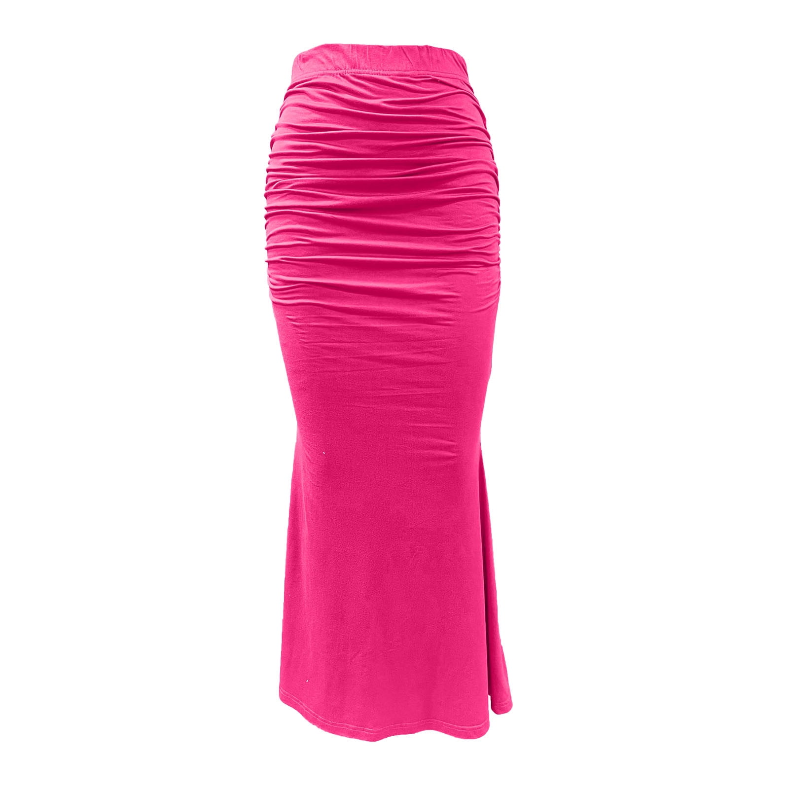 Bodycon Bandage Hot Pink Pencil Skirt Bodycon QATAINLAV Bodycon