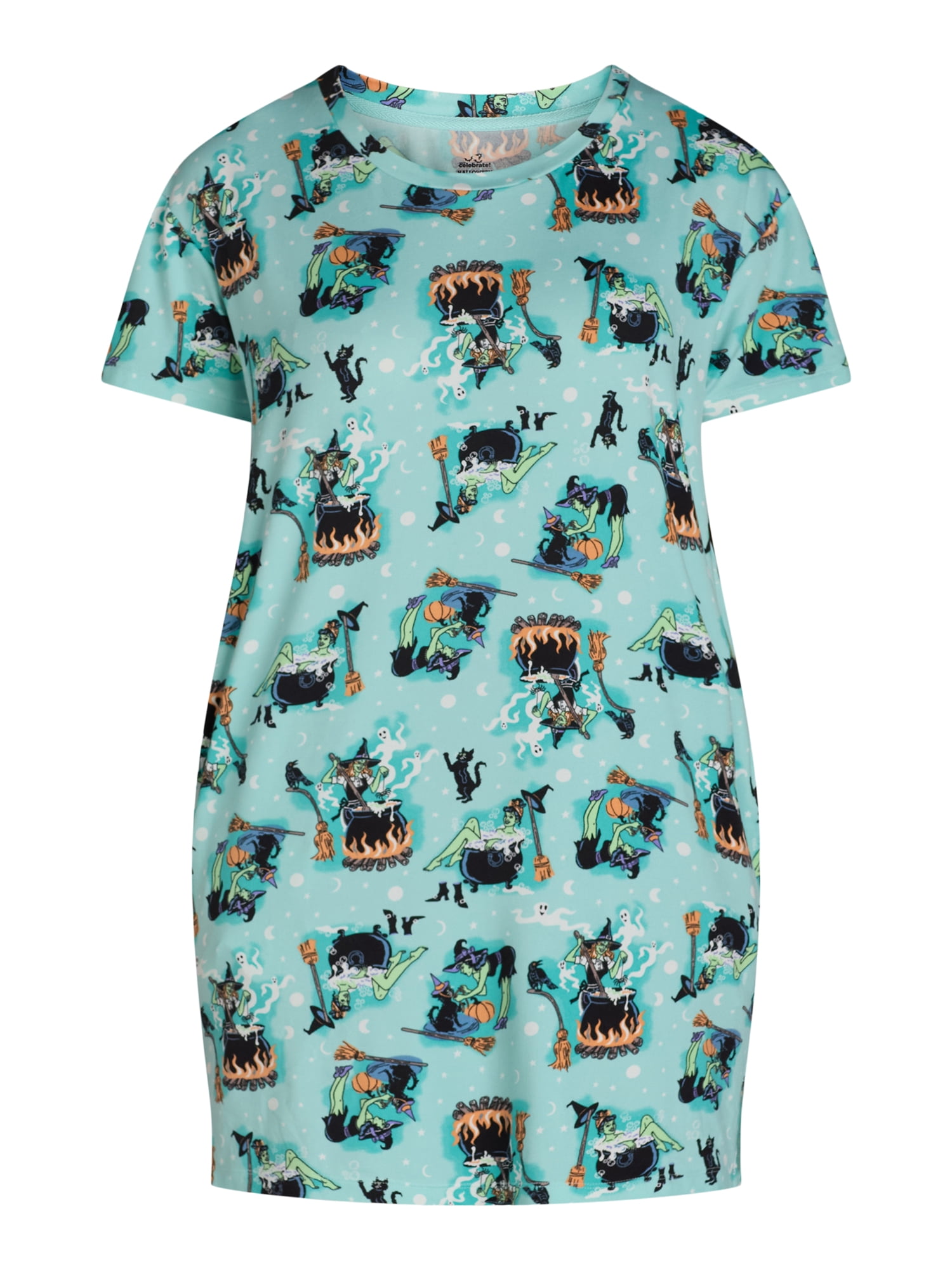 Women's Halloween Witch Sleepshirt Top by Way to Celebrate
