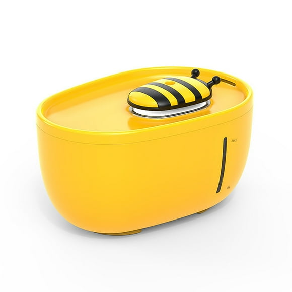 Intelligent Automatic Pet Cat Dog Water Fountain Cute Honeybee Drinking Fountain with 2L/ 67oz Large