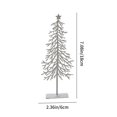 thumbnail image 3 of EGNMCR Mini Small Iron Christmas Tree Desktop Decoration Ornaments Christmas Scene Modeling Layout Christmas Decoration Happy New Year, 3 of 5