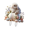 thumbnail image 4 of Easters Rabbits Estaca de Patio de Huevo, Decoración de Césped, Decoración 2D, Letrero de Jardín de Decorativo para Jardinería, Patio Trasero, 4 of 9