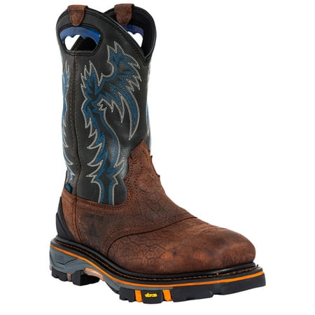 

Cody James Men s Decimator Waterproof Western Work Boot Nano Composite Toe Brown 7.5 D(M) US
