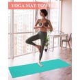 thumbnail image 2 of Turquoise Yoga Towel for Hot Yoga Non Slip, Modern Pure Turquoise Yoga Mat Towel Absorbent Yoga Sweat Towels Microfiber Hot Yoga Blanket for Bikram Pilates 26"x70", 2 of 7