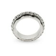 thumbnail image 2 of Sterling Silver Spinner Ring with Cz Band, Ring Sizes 6 to 9, 2 of 2