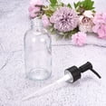 thumbnail image 4 of Uxcell Soap Dispensers Set- 8.5Oz Glass Dish Hand Soap Dispenser with Pump for Kitchen Bathroom, 2Pack Clear, 4 of 5