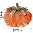 thumbnail image 2 of MYFLOCY Halloween Front Door Pumpkin Wreaths Fall Bow Berries Garland Wall Orange Decor, 2 of 5