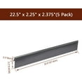 thumbnail image 3 of 5 Pack 22.5-inch Heavier Flavorizer Bars Replacement 7536 7537 for Weber Spirit 300 Series(Side Control Panel), Spirit 700, Genesis ,Weber 900 Grills, Porcelain Steel Heat Plates for Weber 65903, 3 of 6