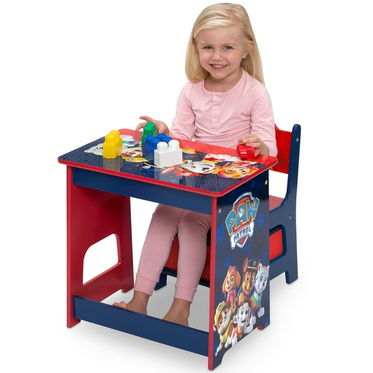 Paw patrol table sale and chairs girl
