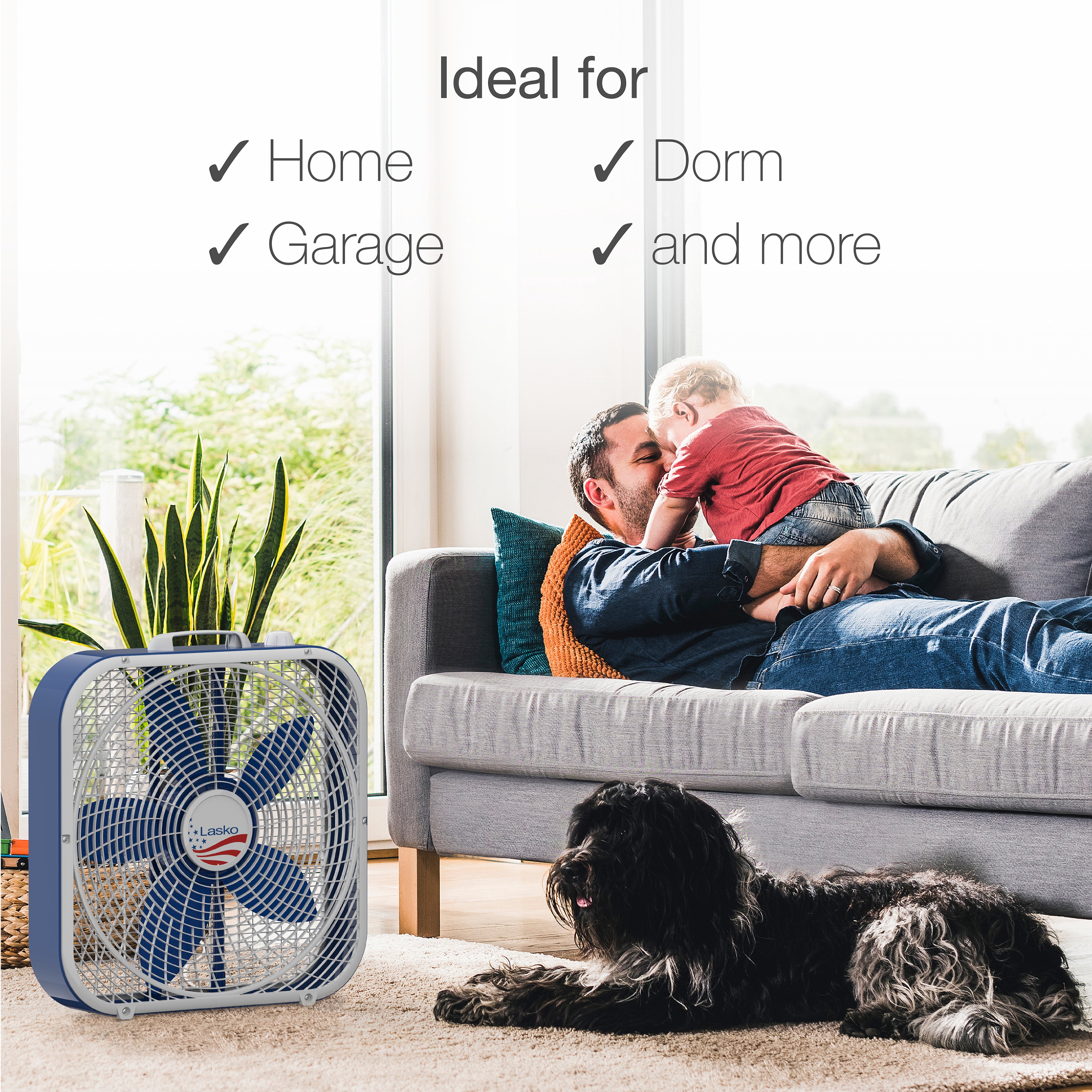Lasko Limited Edition 20” Box Fan with 3 Speeds, B20610, Red, White u0026 Blue  - Walmart.com