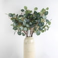 thumbnail image 1 of Dream Lifestyle 33.5‘’ Artificial Eucalyptus Garland Long Silver Dollar Leaves Foliage Plants Greenery Fake Plastic Branches Greens Bushes Silk Flower Plants Home Decor, 1 of 8