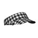 thumbnail image 1 of Balery Black White Plaid Gorra deportiva con visera ajustable para mujer y hombre (talla única), 1 of 7