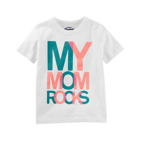 OshKosh B'gosh Bébé T-Shirt Graphique des Filles, Ma Mère Rochers, 6-9 Mois